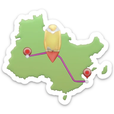 MAPA TURISMO sticker