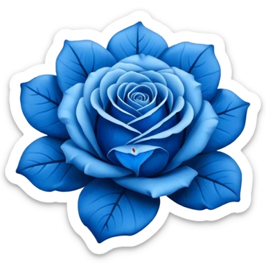 Rosa azul sticker