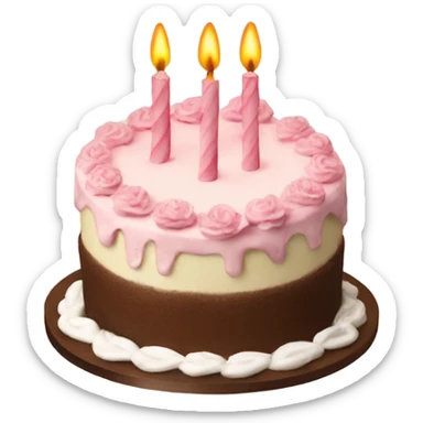 Beautiful Birthday cake sticker