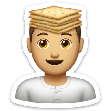 Passover matzah sticker