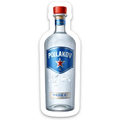 bouteille de vodka poliakov sticker