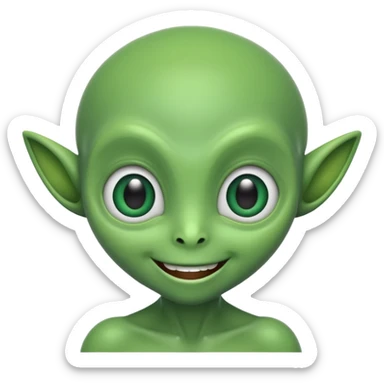 I want you to create an alien just like kaddu from movie koi mil gya sticker