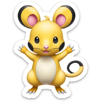 Ampharos-Rhypherior-Dedenne-Emolga-fusion sticker