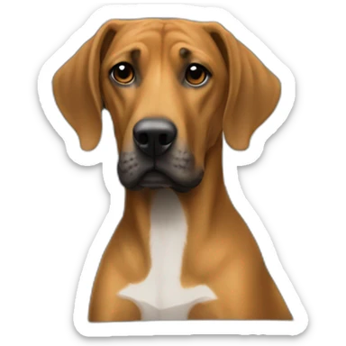 Ridgeback driving suv sticker