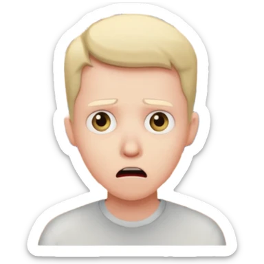 a FRONT PERSON FEELING FEAR, with the audience BEHIND HIM sticker