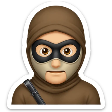make a robber emoji sticker