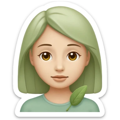 Minimal wellness emoji representing tighter skin and firmness,
subtle lifting effect, smooth contours, calm and natural,
no beauty or cosmetic symbols, soft sage green color palette sticker