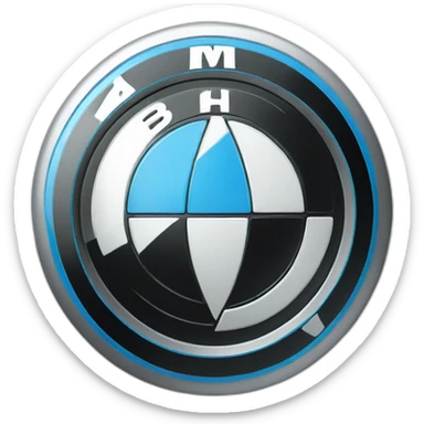 BMW car logo sticker