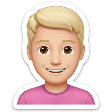 Barbie doll Ken Head pink t-shirt sticker