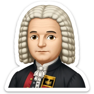 johann sebastian bach german flag sticker
