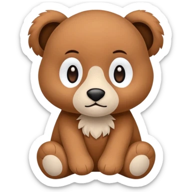 Une peluche mignonne  sticker