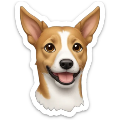 Juan the brazilian podengo mix breed sticker