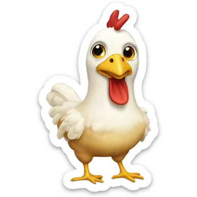 chiken creast sticker