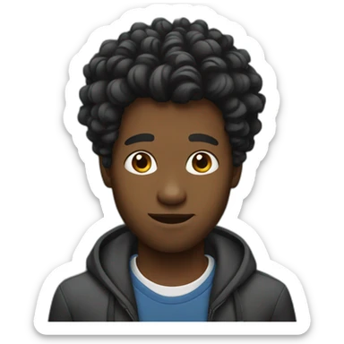 black men with twist hair sticker