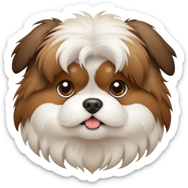 Shitzu descabelada  sticker