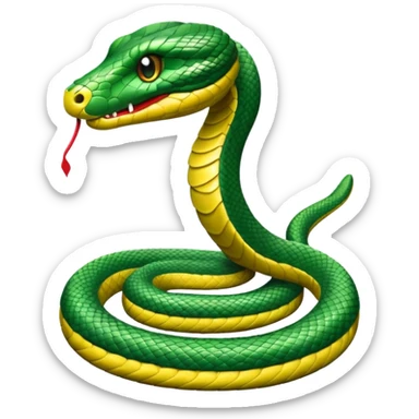 Snake with bow tie sticker