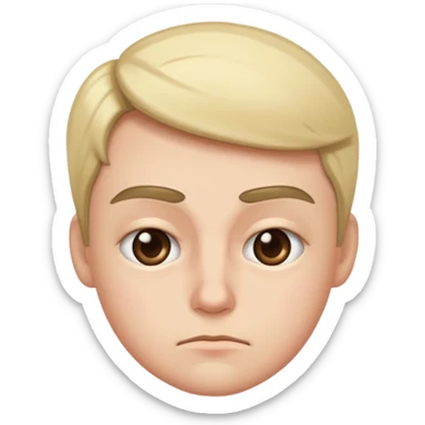 person with raising eyebrow sticker