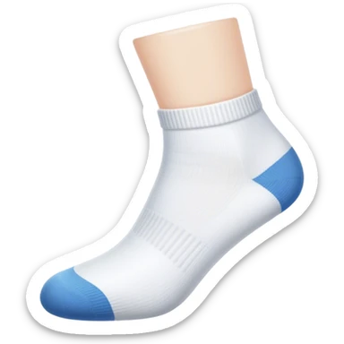 A maid white sock sticker