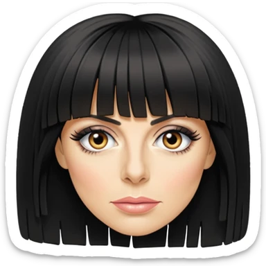 claudia winkleman lots of fringe sticker