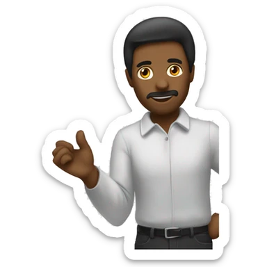 Writer with a sign that says: Editing Complete sticker