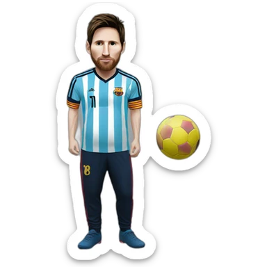 Pregnant Lionel Messi sticker