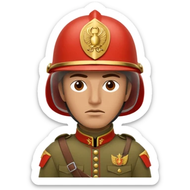 legionario del ejercito español con mi cara  sticker