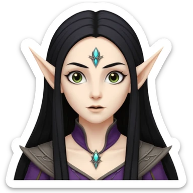 Dark elf sticker