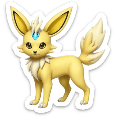 Umbreon-Zeraora-Jolteon-Fakémon-hybrid-creature (full body)  sticker