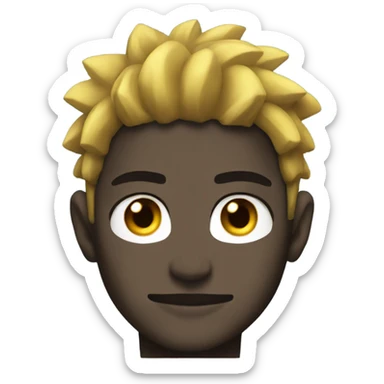 black naruto with fade sticker