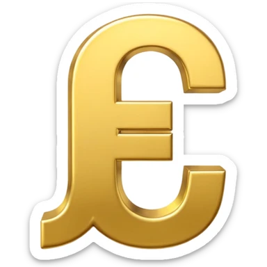 Symbole de currency en or en forme de lettre F précise, seul, 3D, brillant, style emoji simple et lisible sur fond uni. pas une autre lettre

Fcoins sticker