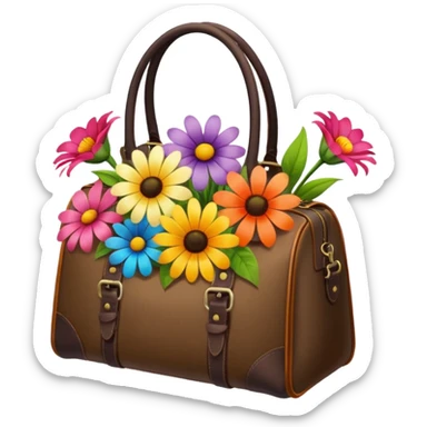 Flower bouquet travel sticker