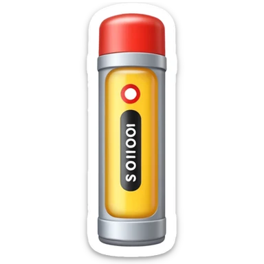 A lubricant tube  sticker