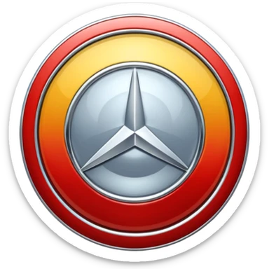 Mercedes logo sticker