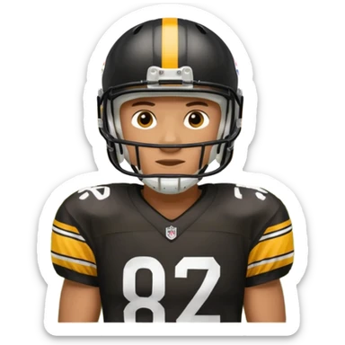 Steelers football team sticker