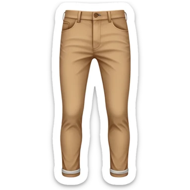 white pants with brown stain near back pockets sticker