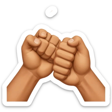 fist bump sticker