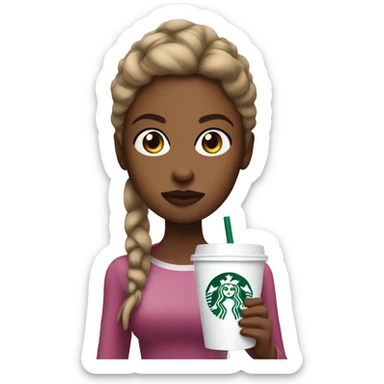 Mean Girl with starbucks cup sticker
