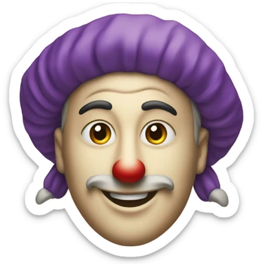 playing card with a jester sticker