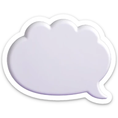 white speech bubble slightly tilted sticker