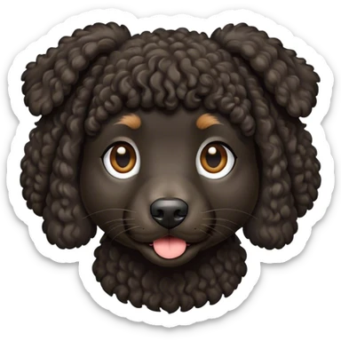 perrita negra y colochita sticker