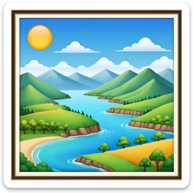 A page of landscapes photo gallery  sticker