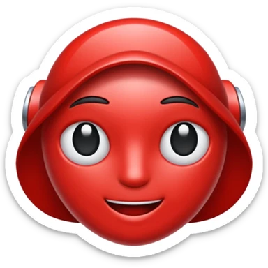 icono de ubicacion color rojo sticker