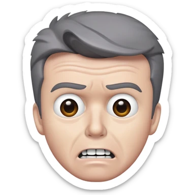 Very Wide Rick Astley with a kinda worried face but his upper teeth are sticking out and he is gray and you could barely see parts of him sticker