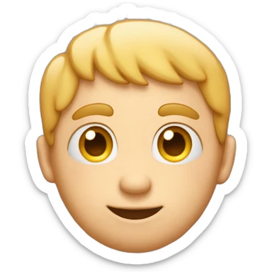 Emoji face with F litters in his eyes and many hearts in the top of his head sticker