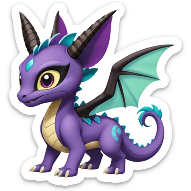Meloetta-Raikou-Spyro-Toothless-Stitch-Pokémon-Fakémon-creature-hybrid sticker