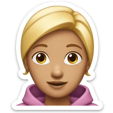 The girl's icon should feature soft, rounded shapes with a feminine symbol, using a pink or light purple color scheme. sticker