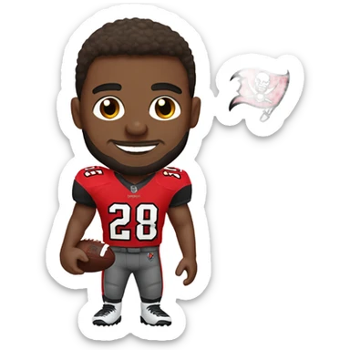  Caucasian Tampa Bay Buccaneers football player  sticker