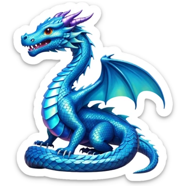 Ejderha blue sticker