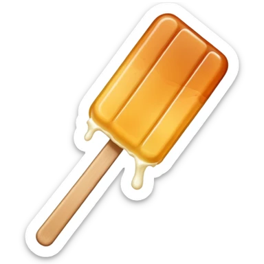 maple taffy on a popsicle stick sticker