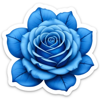Rosa azul sticker